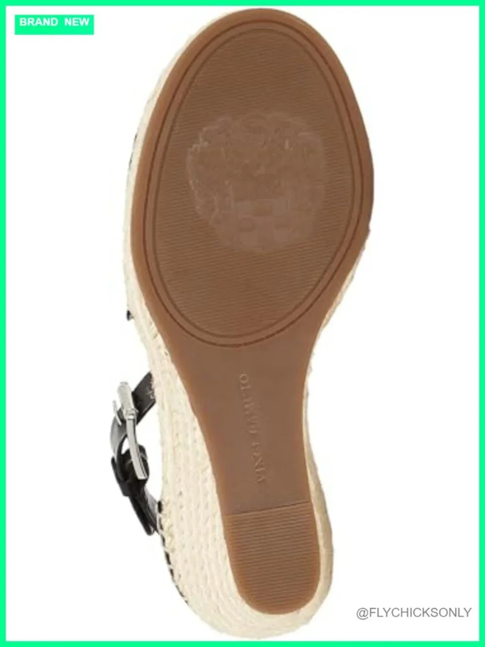 Vince Camuto Leera Espadrille Wedge Sandals with Braided Jute and Buckle Closure